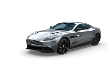 Chromed Aston Martin Vanquish supercar