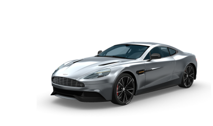 Chromed Aston Martin Vanquish supercar