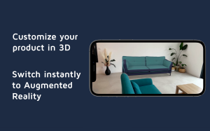 With Emersya, Customize in Interactive 3D, Visualize instantly in Augmented Reality!