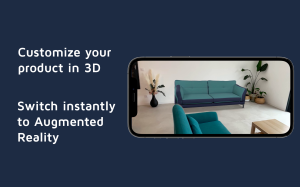 Avec Emersya, personnalisez en 3D interactive, visualisez instantanément en réalité augmentée !