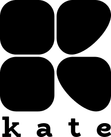 Kate brand logo black