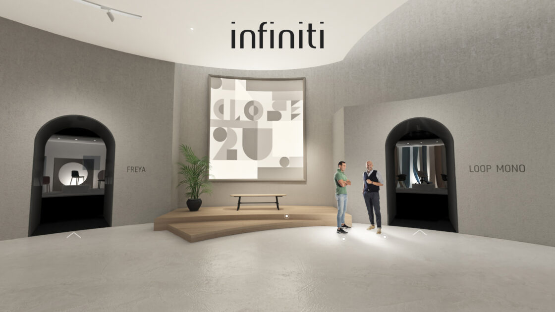 Case studies : Infiniti (OMP Chairs) bespoke virtual showroom in which online visitors could visit a number of exhibits, each one showcasing a different Infiniti product. Based on Infiniti’s brand guidelines, the photorealistic 3D environment was designed to immerse visitors in the experience and to enhance the versatility & quality of the Infiniti product collection.