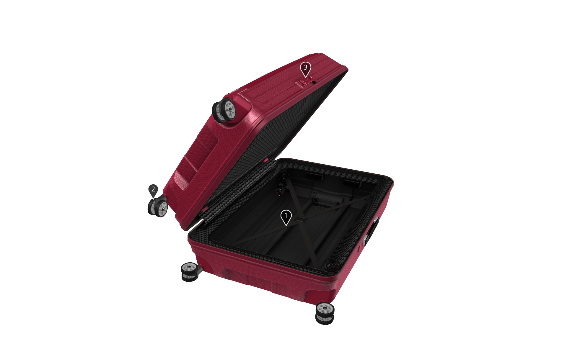 Using the Emersya online platform, Samsonite Lite-box webpage made it simple to create real-time 3D animations, so that Samsonite’s customers can directly interact with the suitcase, open it, lift the handle and even open interior pockets, just as would be able to in a store.