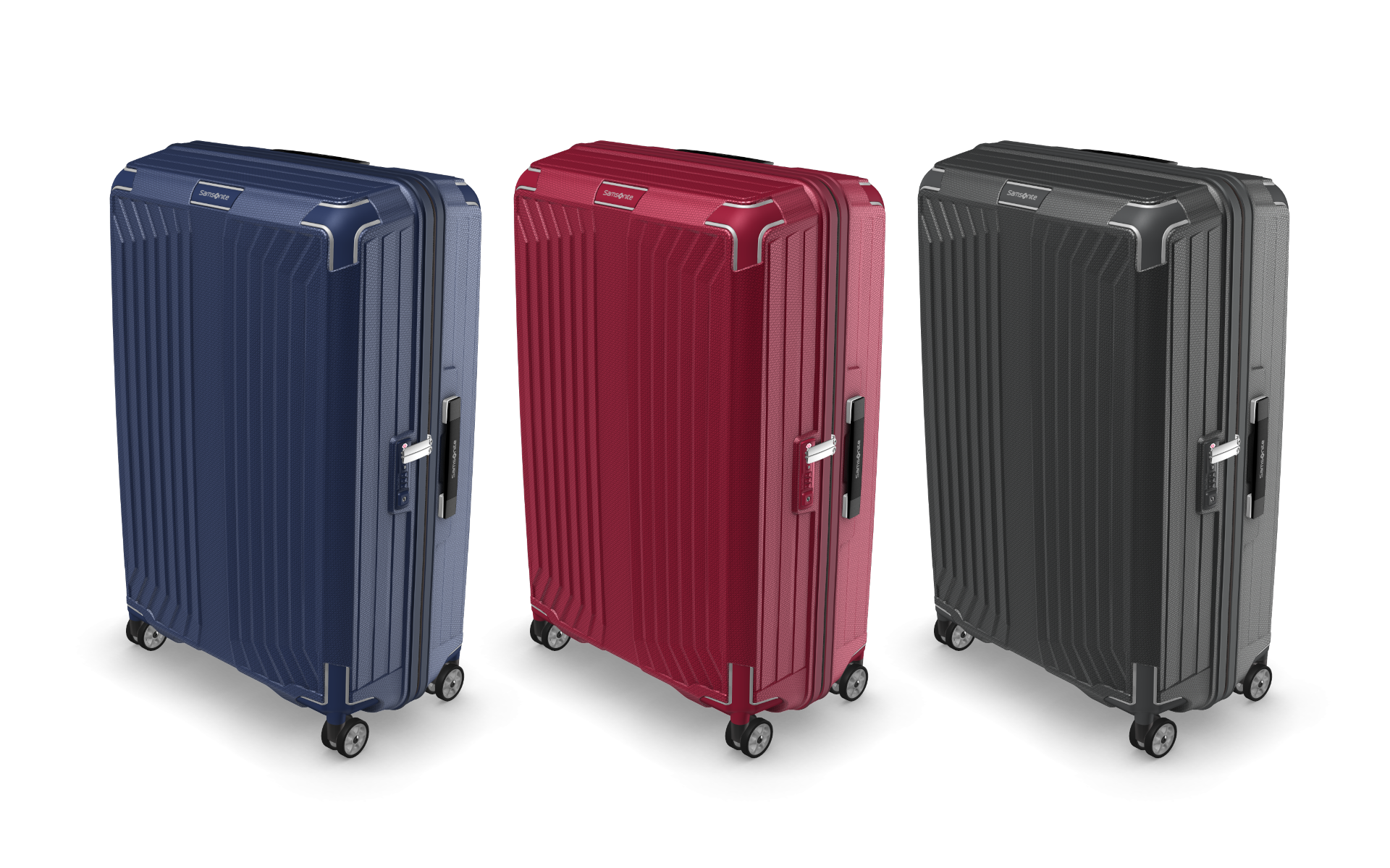 Using the Emersya online platform, Samsonite Lite-box webpage made it simple to create the different color and size options available and allow customers to switch between them on the fly.