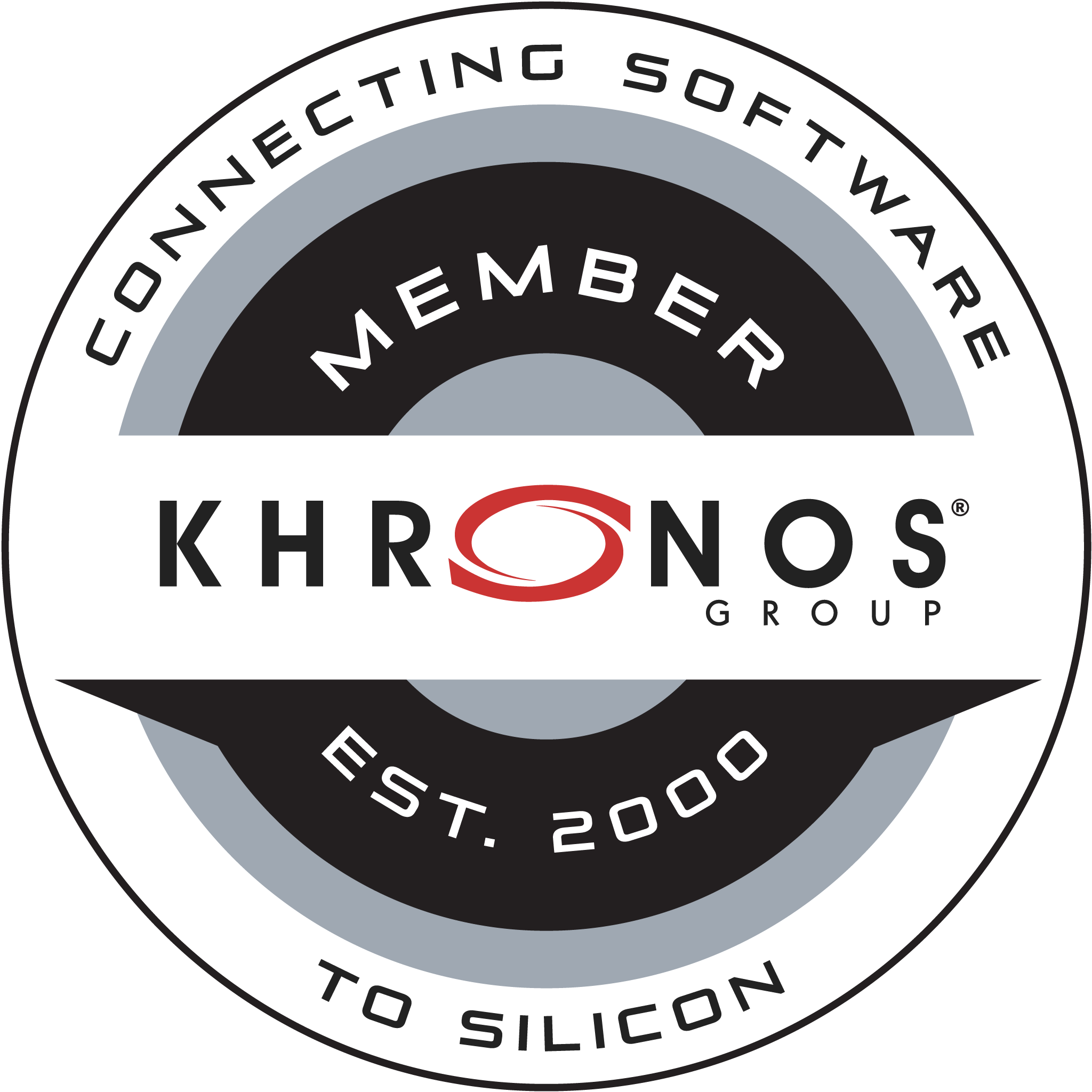 Logo of Khronos, the royalty-free open standards for 3D graphics, Virtual and Augmented Reality