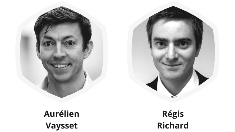 Pictures of the 2 founding partners of Emersya. First picture present Aurélien Vaysset, Co-founder & CEO and the second picture present Régis Richard, Co-founder & President.