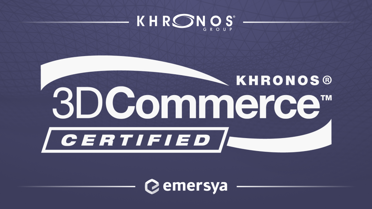 Khronos group Association logo for 3D commerce certified